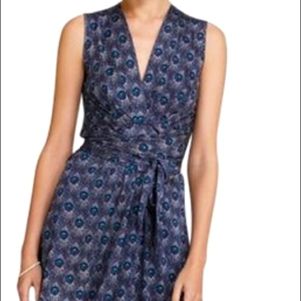 Tory Burch Theona peacock wrap dress